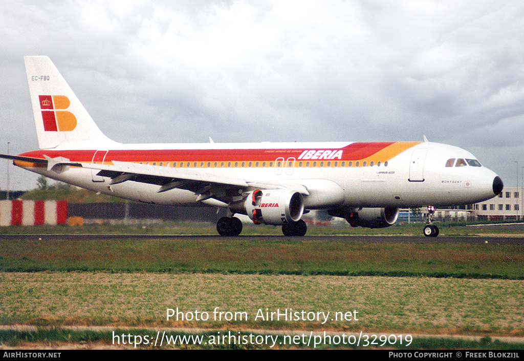 Aircraft Photo of EC-FBQ | Airbus A320-211 | Iberia | AirHistory.net #329019