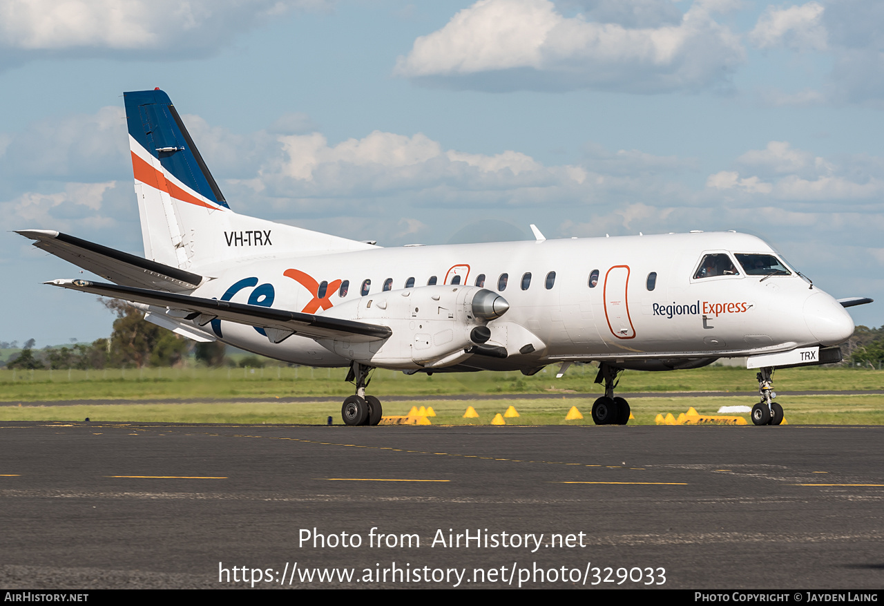 Aircraft Photo of VH-TRX | Saab 340B | REX - Regional Express | AirHistory.net #329033