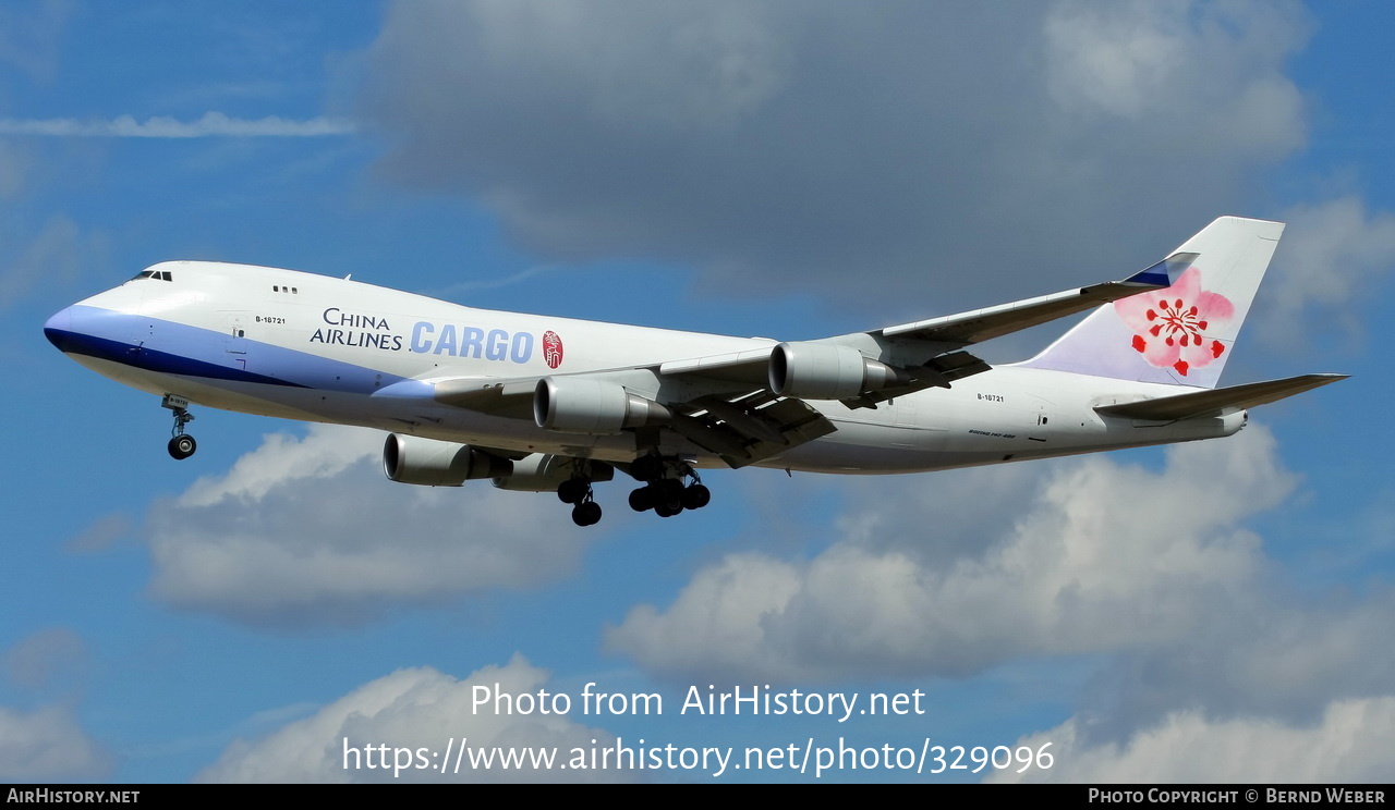 Aircraft Photo of B-18721 | Boeing 747-409F/SCD | China Airlines Cargo | AirHistory.net #329096