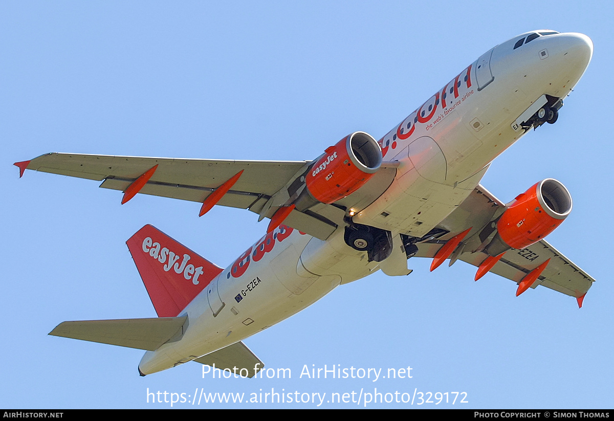 Aircraft Photo of G-EZEA | Airbus A319-111 | EasyJet | AirHistory.net #329172