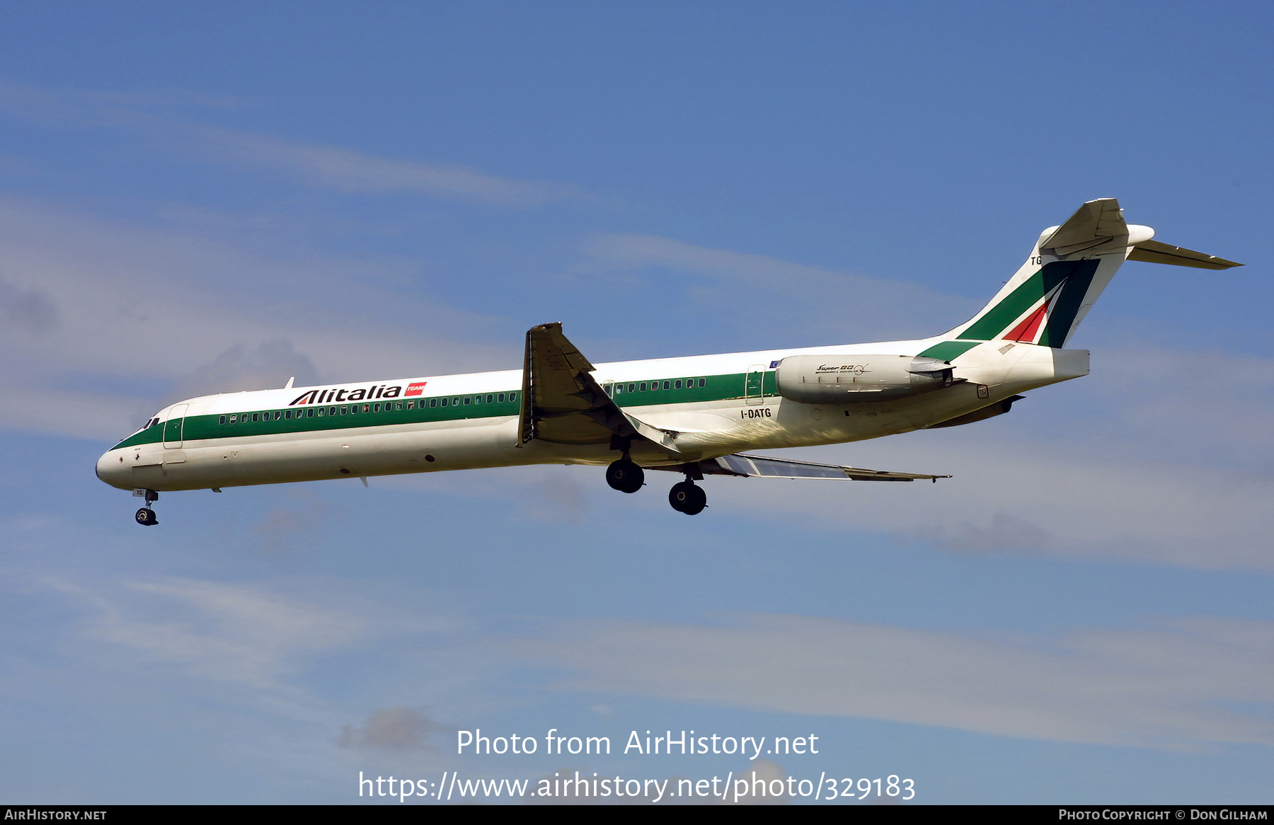 Aircraft Photo of I-DATG | McDonnell Douglas MD-82 (DC-9-82) | Alitalia | AirHistory.net #329183