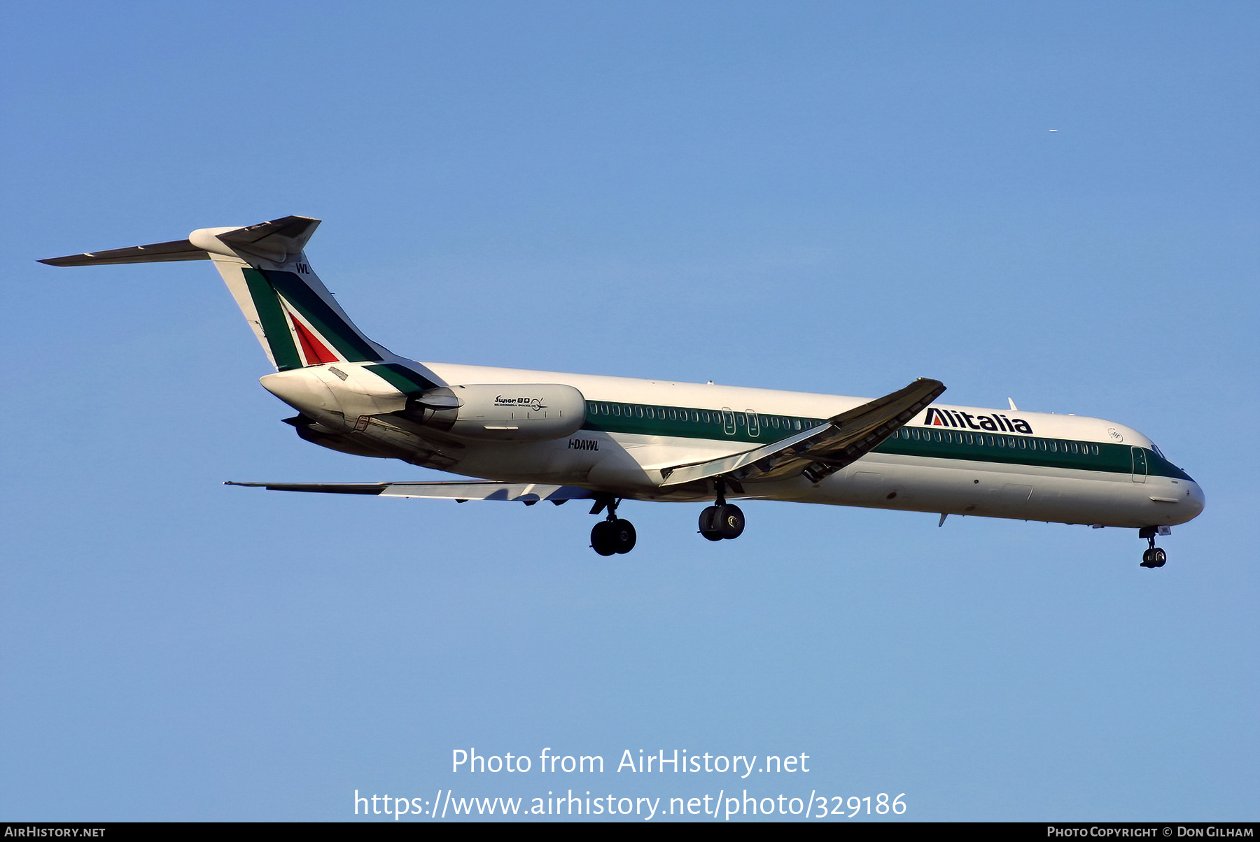 Aircraft Photo of I-DAWL | McDonnell Douglas MD-82 (DC-9-82) | Alitalia | AirHistory.net #329186