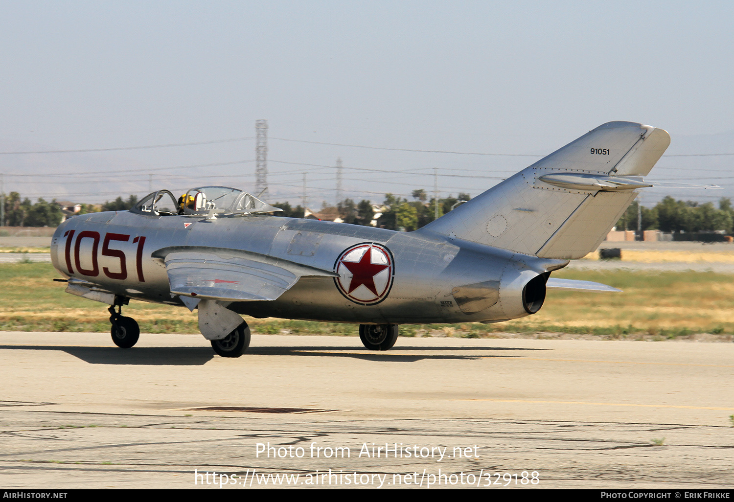 Aircraft Photo of N87CN / 1051 | Mikoyan-Gurevich MiG-15 | North Korea - Air Force | AirHistory.net #329188