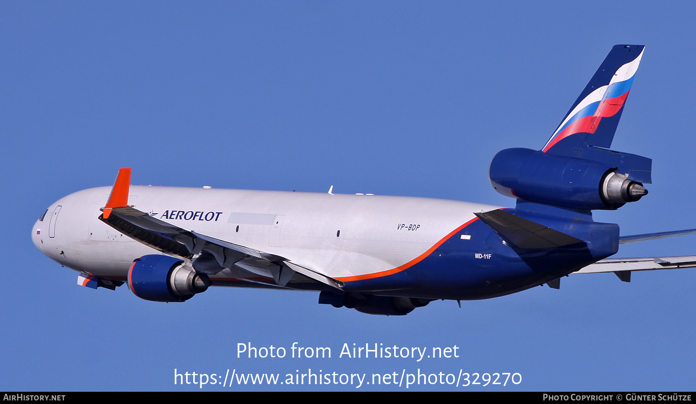 Aircraft Photo of VP-BDP | McDonnell Douglas MD-11F | Aeroflot - Russian Airlines | AirHistory.net #329270