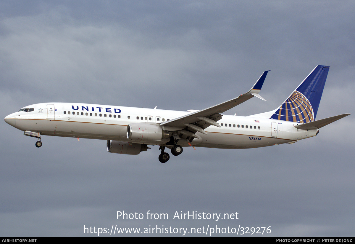 Aircraft Photo of N76514 | Boeing 737-824 | United Airlines | AirHistory.net #329276