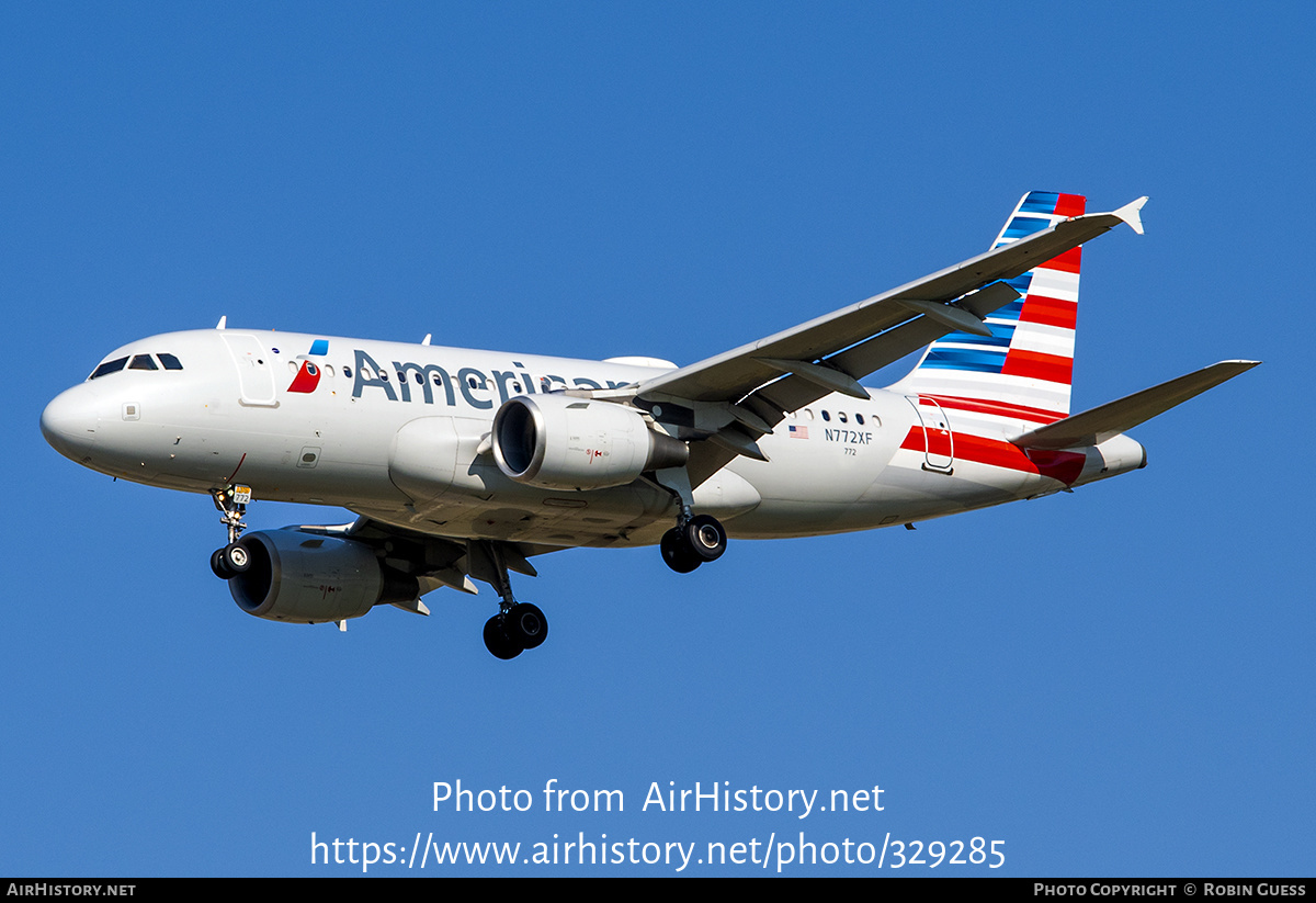 Aircraft Photo of N772XF | Airbus A319-112 | American Airlines | AirHistory.net #329285