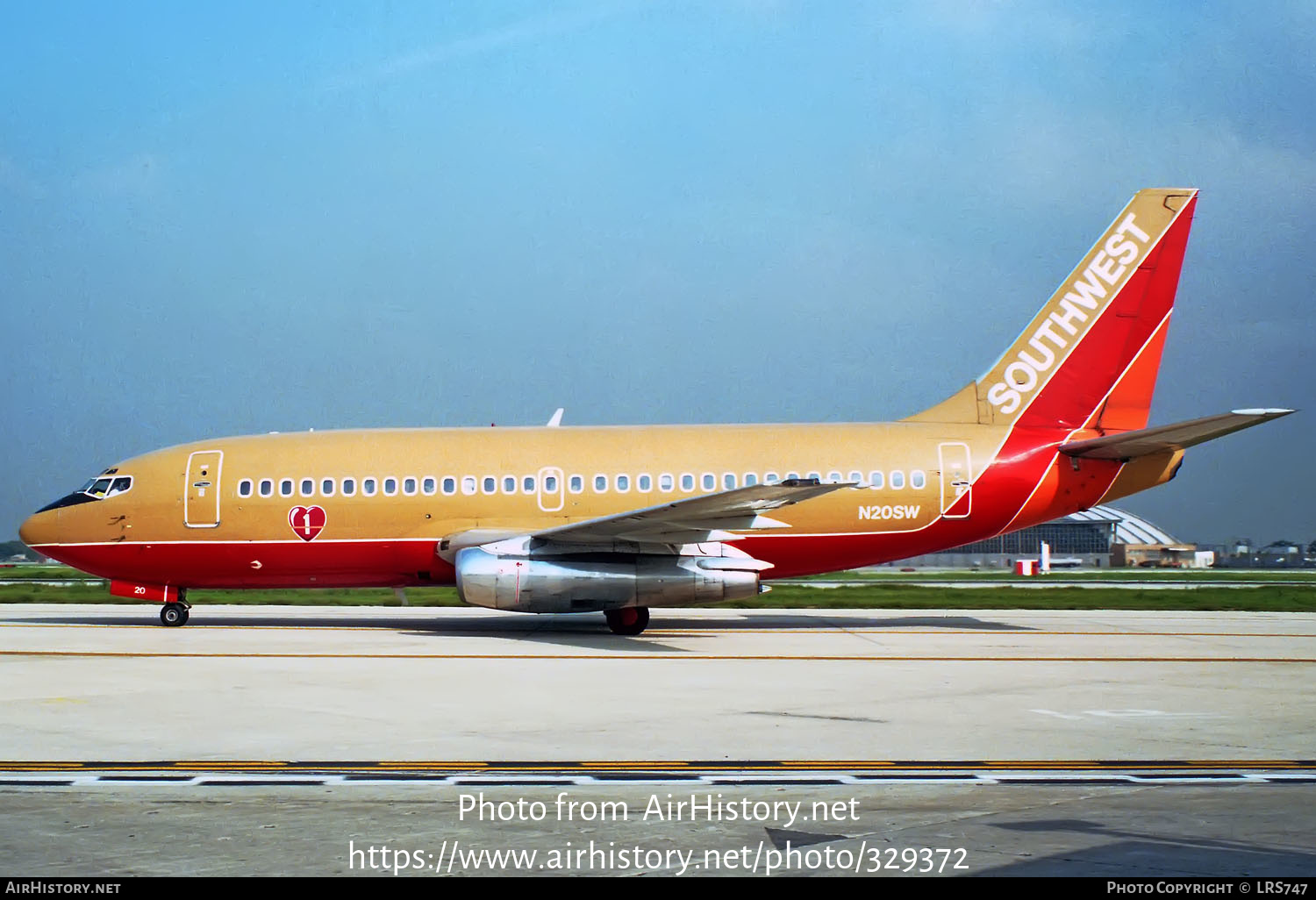 Aircraft Photo of N20SW | Boeing 737-2H4/Adv | Southwest Airlines | AirHistory.net #329372