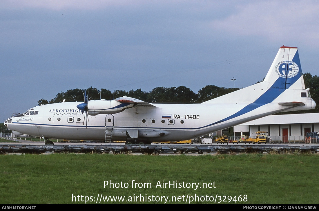 Aircraft Photo of RA-11408 | Antonov An-12B | Aerofreight Airlines | AirHistory.net #329468