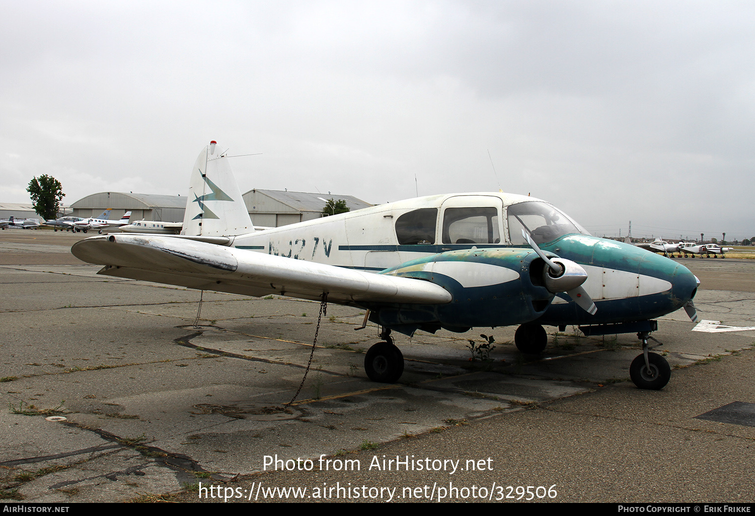 Aircraft Photo Of N327v Piper Pa 23 160 Apache Airhistory Net