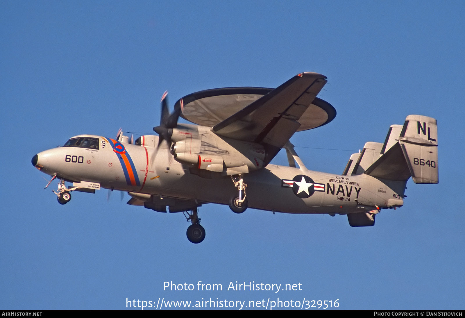 Aircraft Photo of 158640 / 8640 | Grumman E-2C Hawkeye | USA - Navy | AirHistory.net #329516