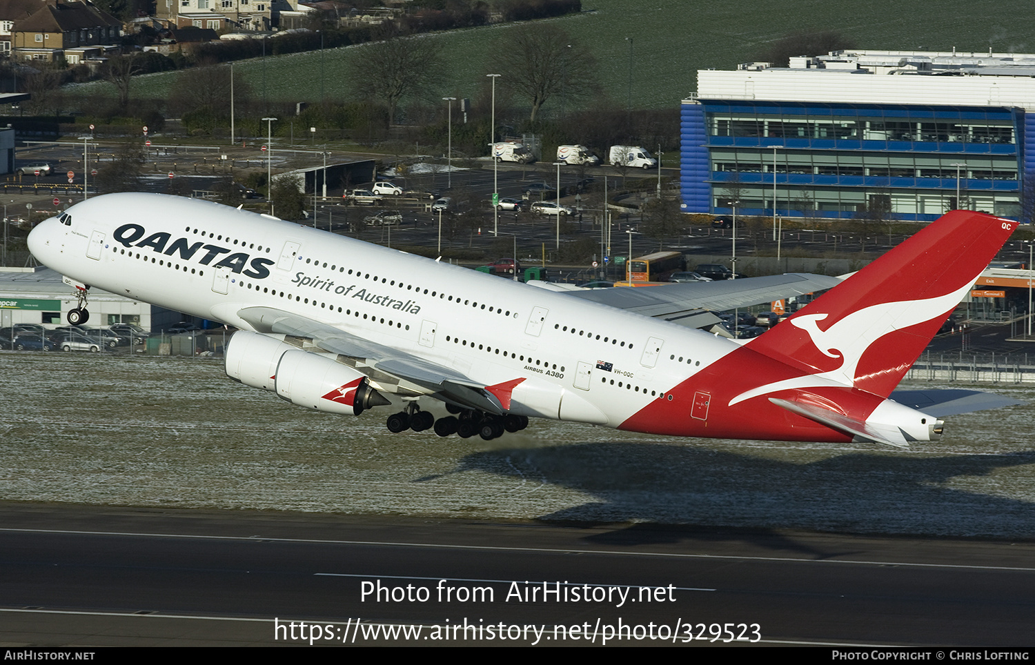 Aircraft Photo of VH-OQC | Airbus A380-842 | Qantas | AirHistory.net #329523