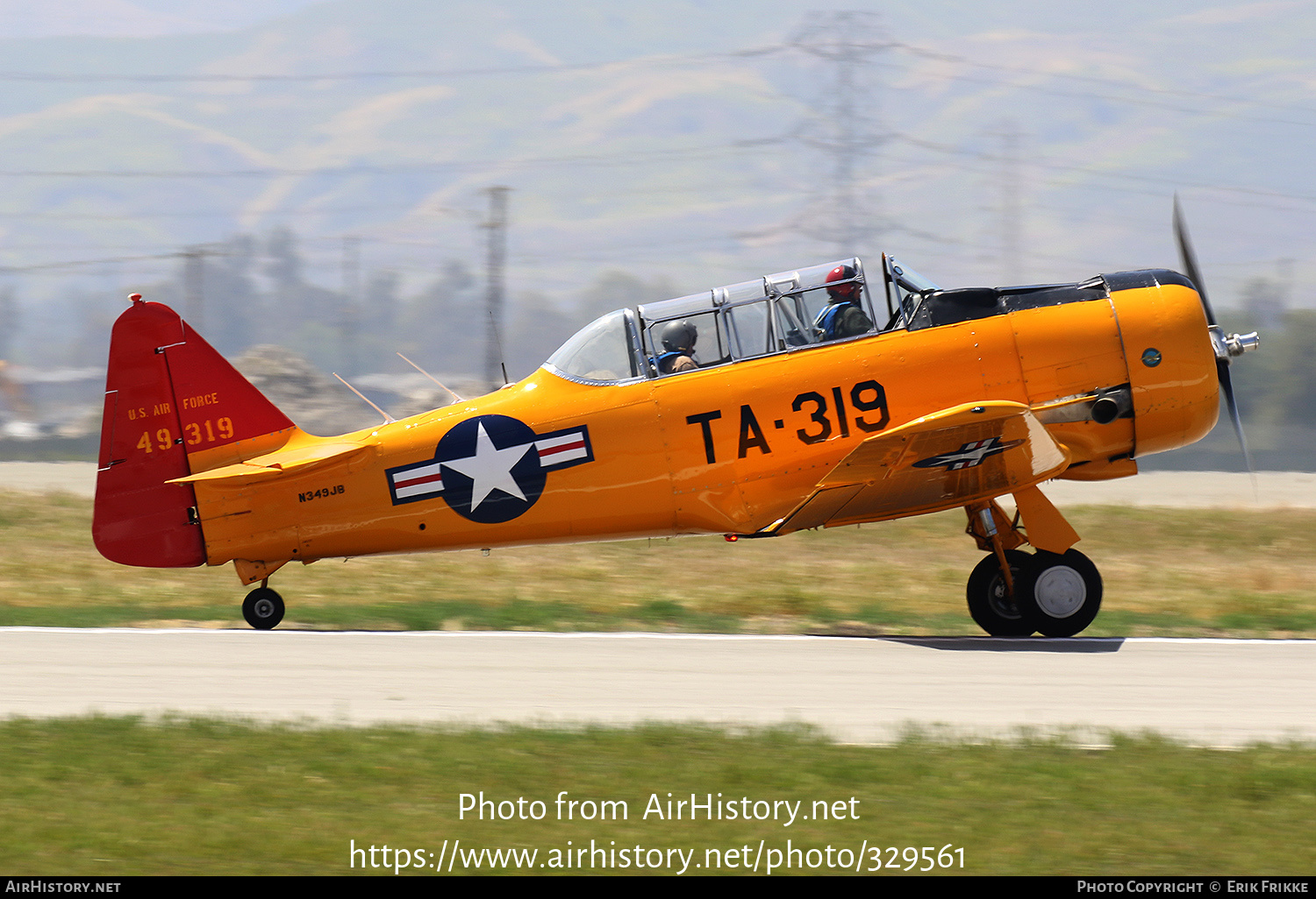 Aircraft Photo of N349JB / 49319 | North American SNJ-6 Texan | USA - Air Force | AirHistory.net #329561