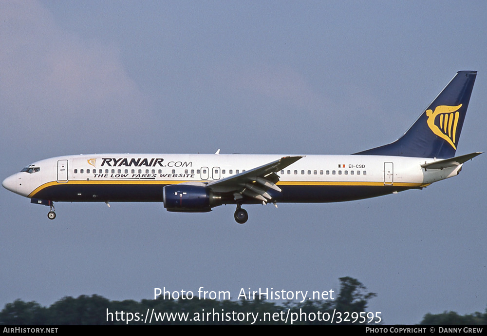 Aircraft Photo of EI-CSD | Boeing 737-8AS | Ryanair | AirHistory.net #329595