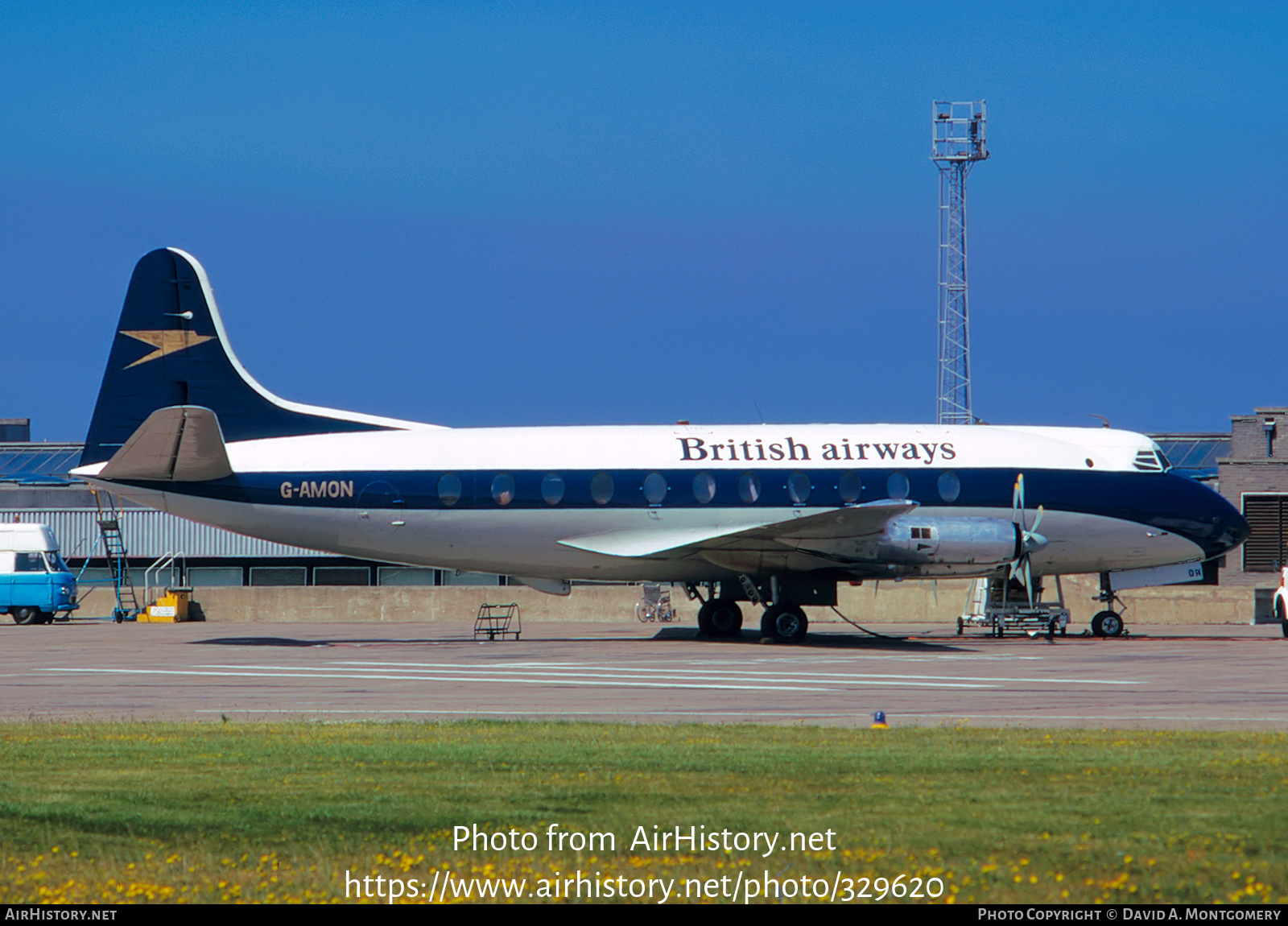 Aircraft Photo of G-AMON | Vickers 701 Viscount | British Airways | AirHistory.net #329620