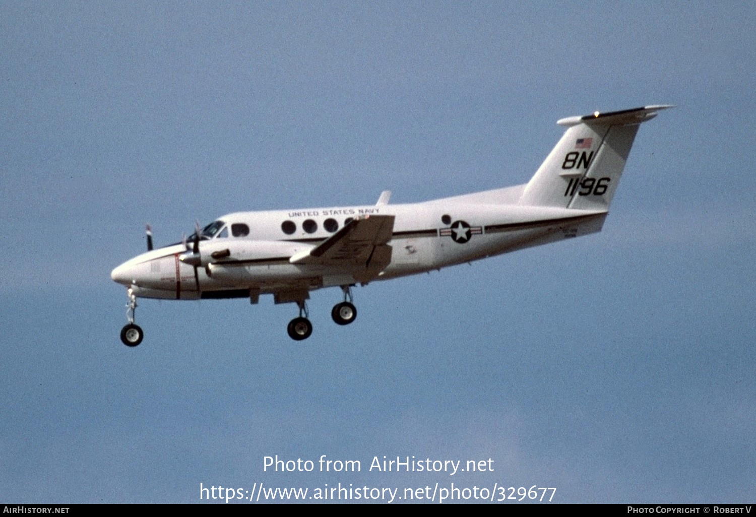 Aircraft Photo of 161196 / 1196 | Beech TC-12B Super King Air (A200C) | USA - Navy | AirHistory.net #329677