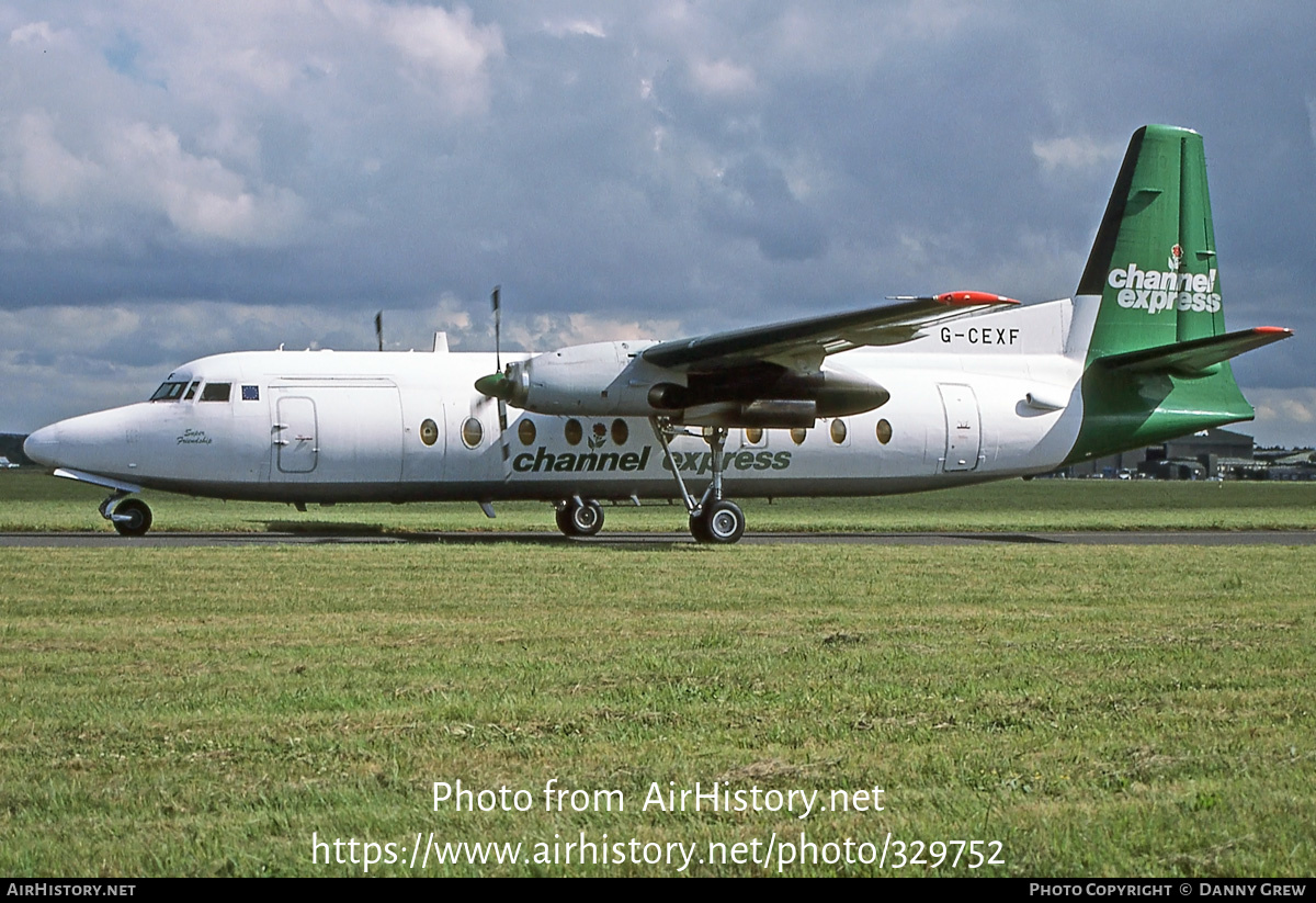 Aircraft Photo of G-CEXF | Fokker F27-500 Friendship | Channel Express | AirHistory.net #329752