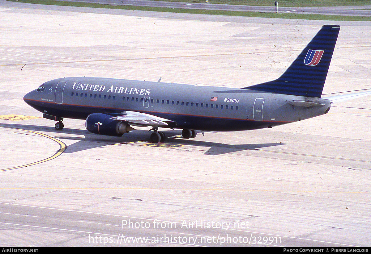 Aircraft Photo of N360UA | Boeing 737-322 | United Airlines | AirHistory.net #329911