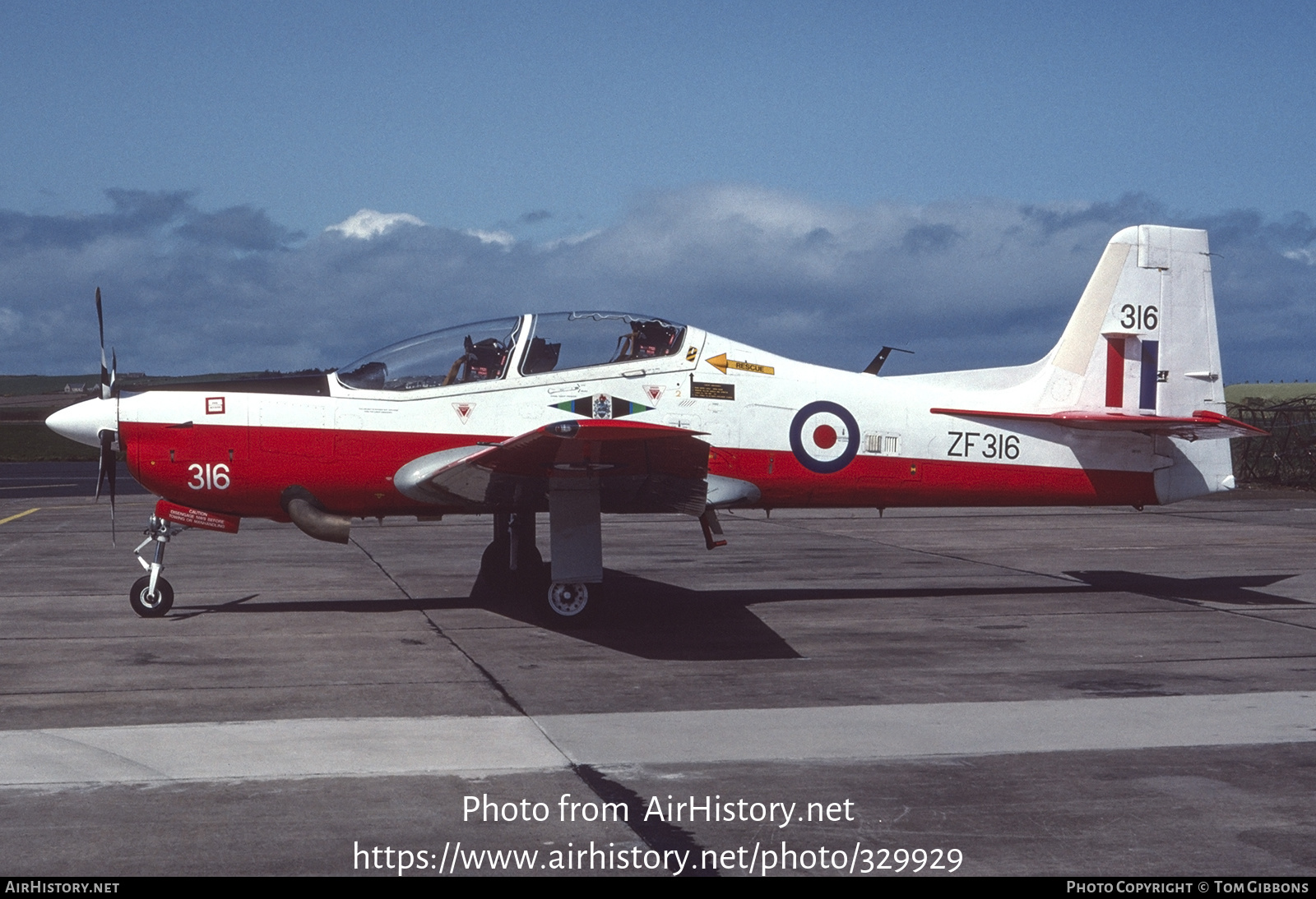 Aircraft Photo of ZF316 | Short S-312 Tucano T1 | UK - Air Force | AirHistory.net #329929