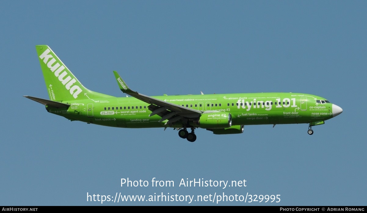 Aircraft Photo of ZS-ZWP | Boeing 737-800 | Kulula | AirHistory.net #329995