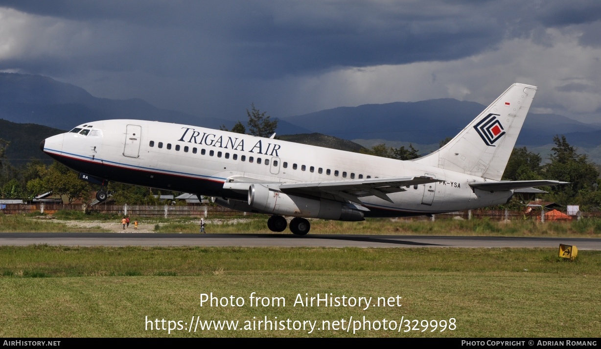 Aircraft Photo of PK-YSA | Boeing 737-228/Adv | Trigana Air | AirHistory.net #329998