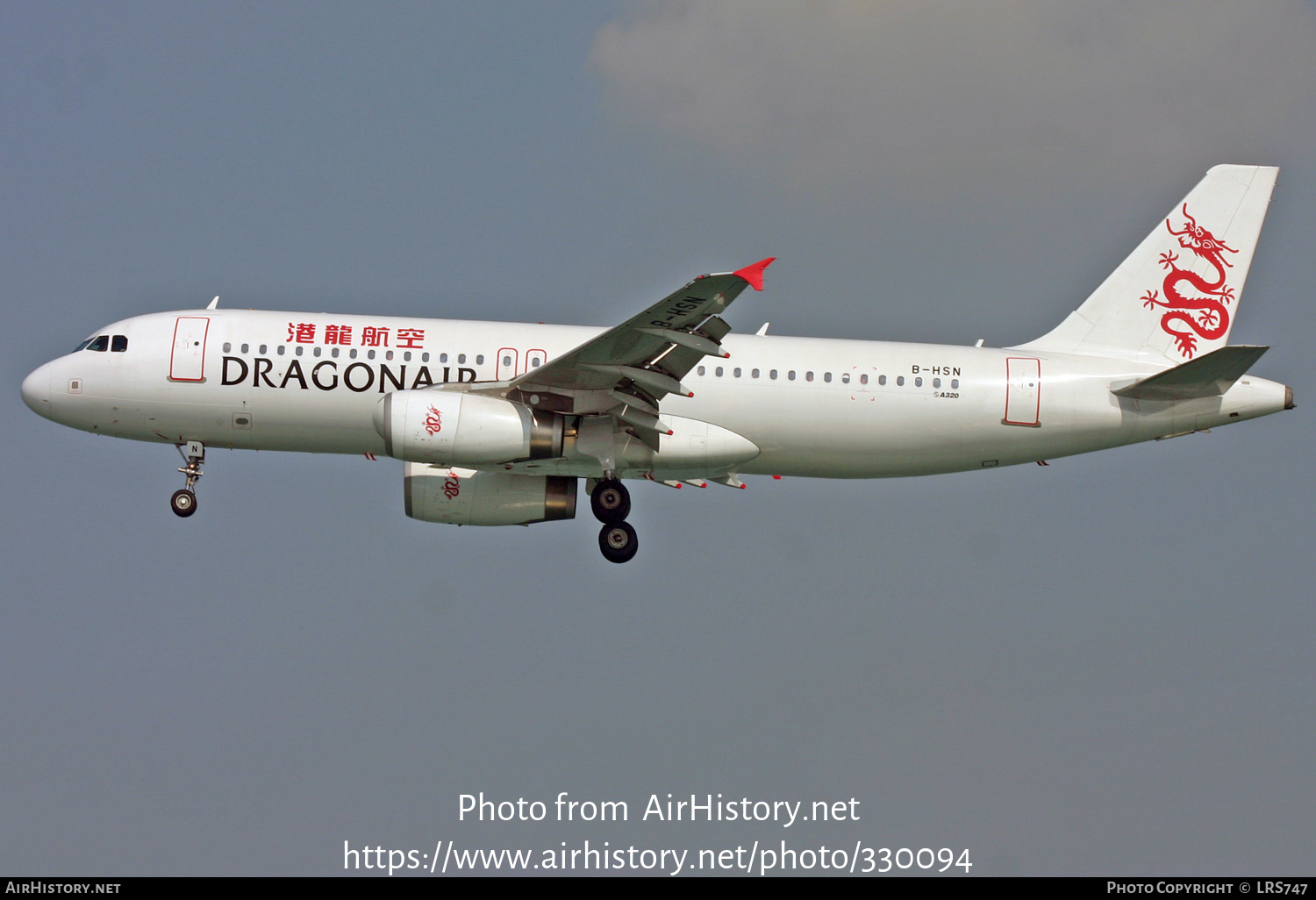 Aircraft Photo of B-HSN | Airbus A320-232 | Dragonair | AirHistory.net #330094