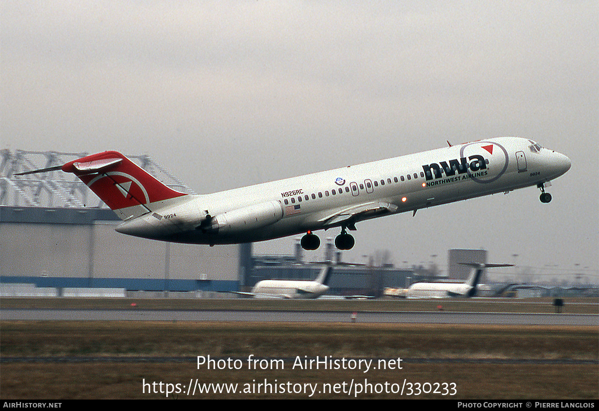 Aircraft Photo of N926RC | McDonnell Douglas DC-9-32 | Northwest Airlines | AirHistory.net #330233