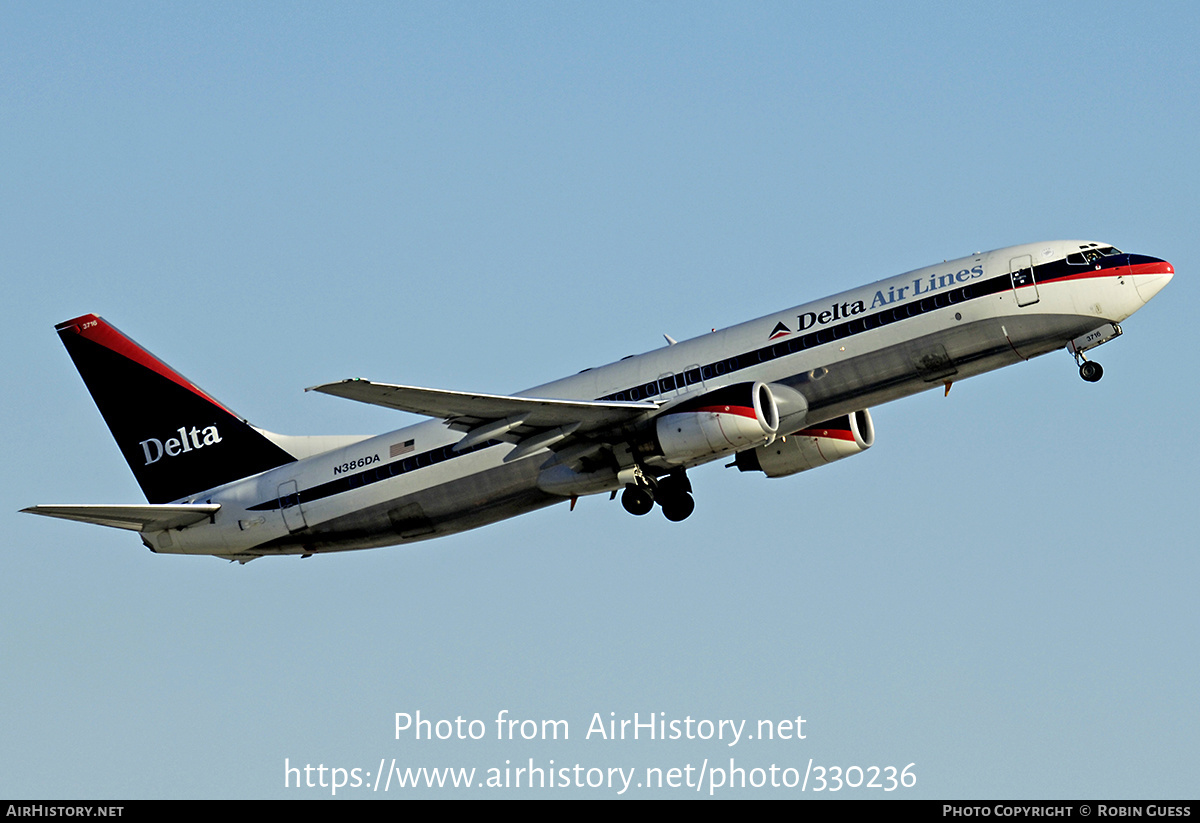 Aircraft Photo of N386DA | Boeing 737-832 | Delta Air Lines | AirHistory.net #330236