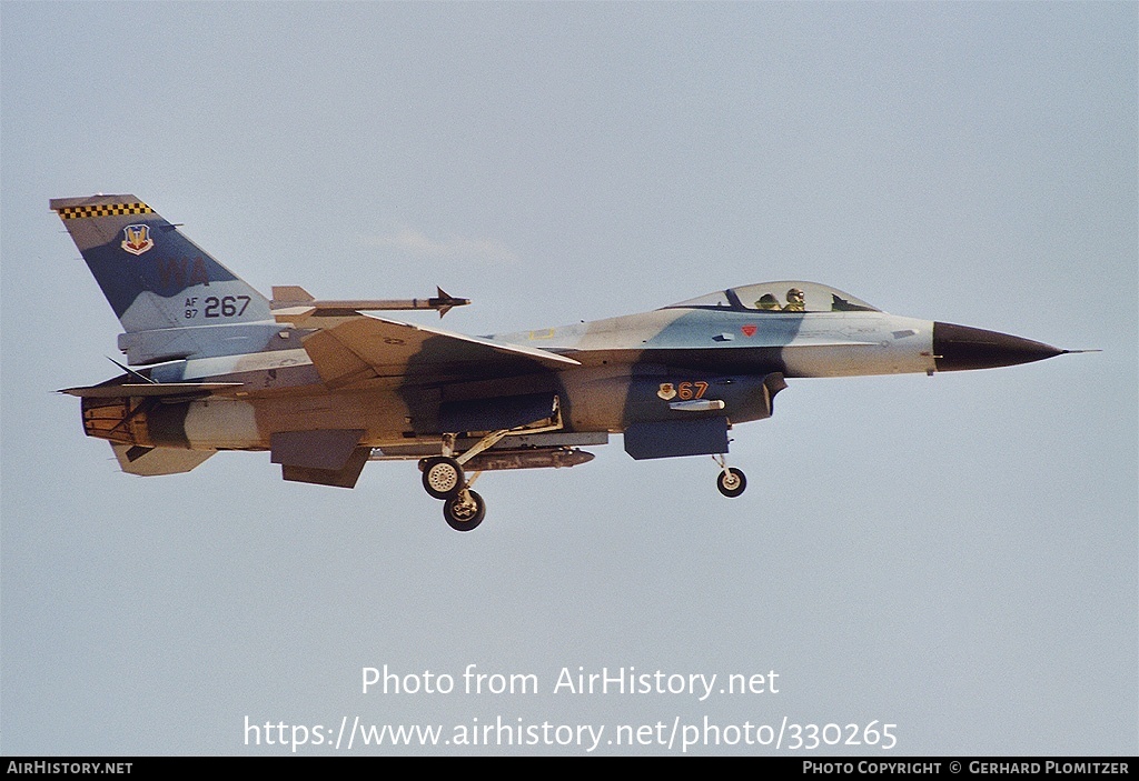 Aircraft Photo of 87-0267 / AF87-267 | General Dynamics F-16C Fighting Falcon | USA - Air Force | AirHistory.net #330265
