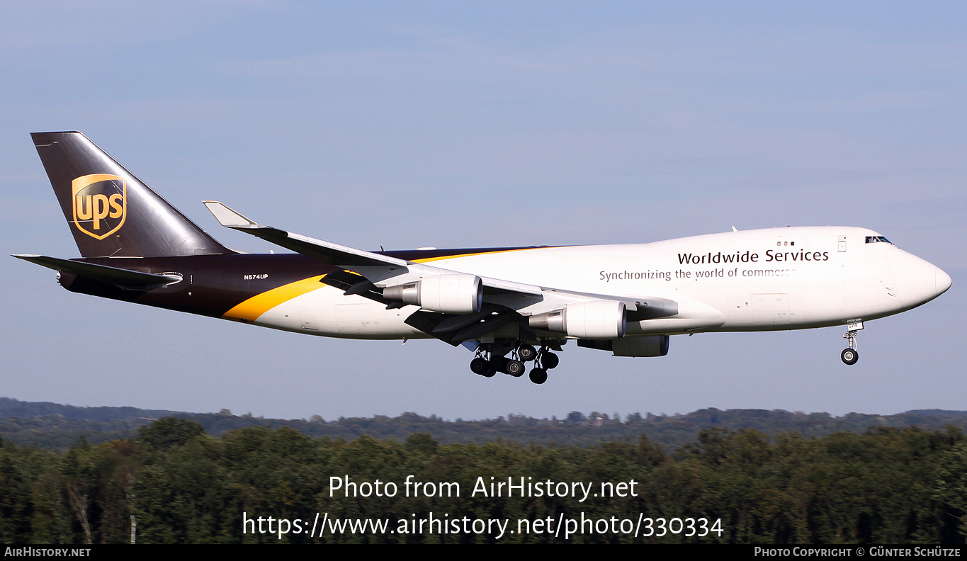 Aircraft Photo of N574UP | Boeing 747-44AF/SCD | United Parcel Service - UPS | AirHistory.net #330334