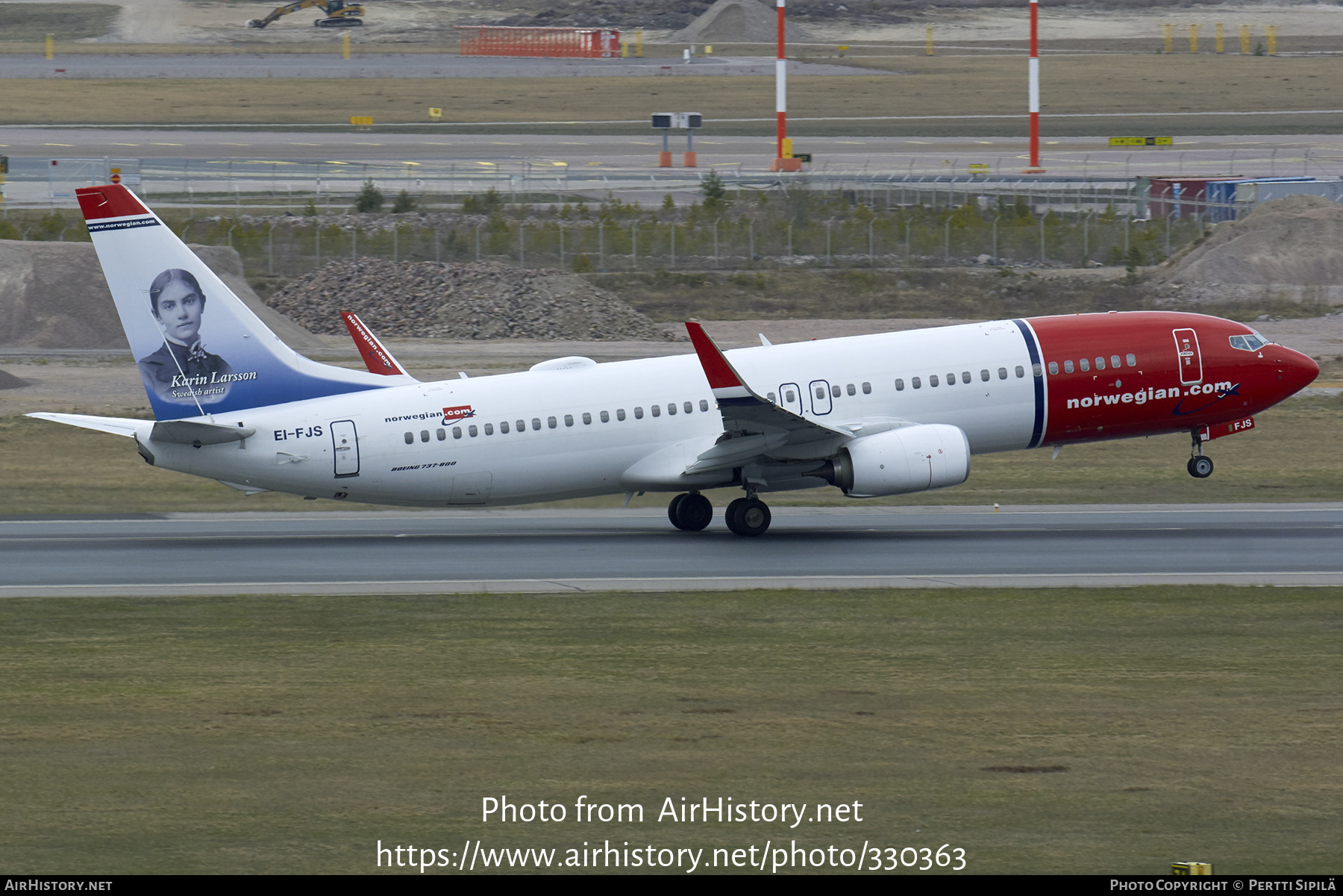 Aircraft Photo of EI-FJS | Boeing 737-8JP | Norwegian | AirHistory.net #330363