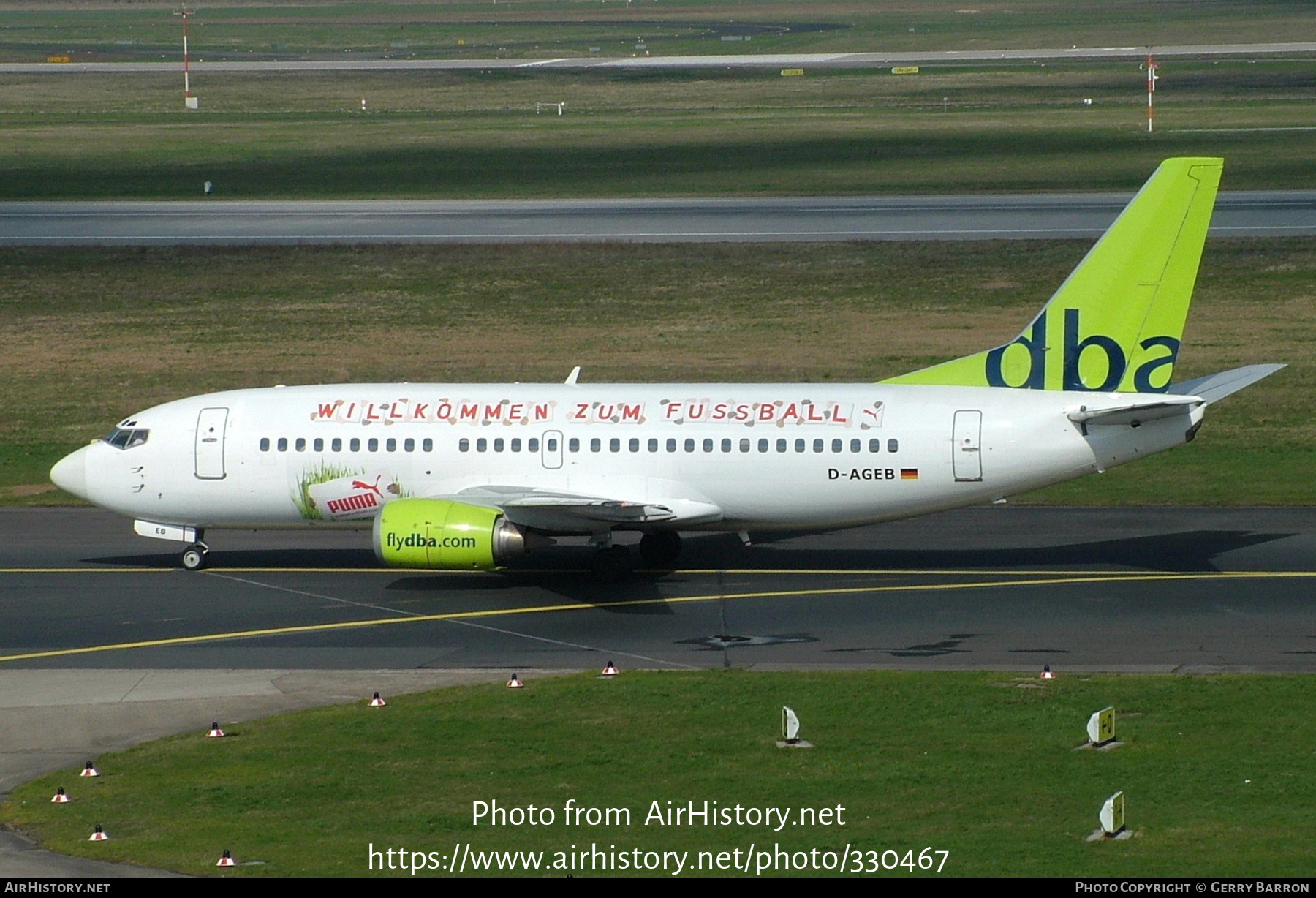 Aircraft Photo of D-AGEB | Boeing 737-322 | DBA - Deutsche BA | AirHistory.net #330467