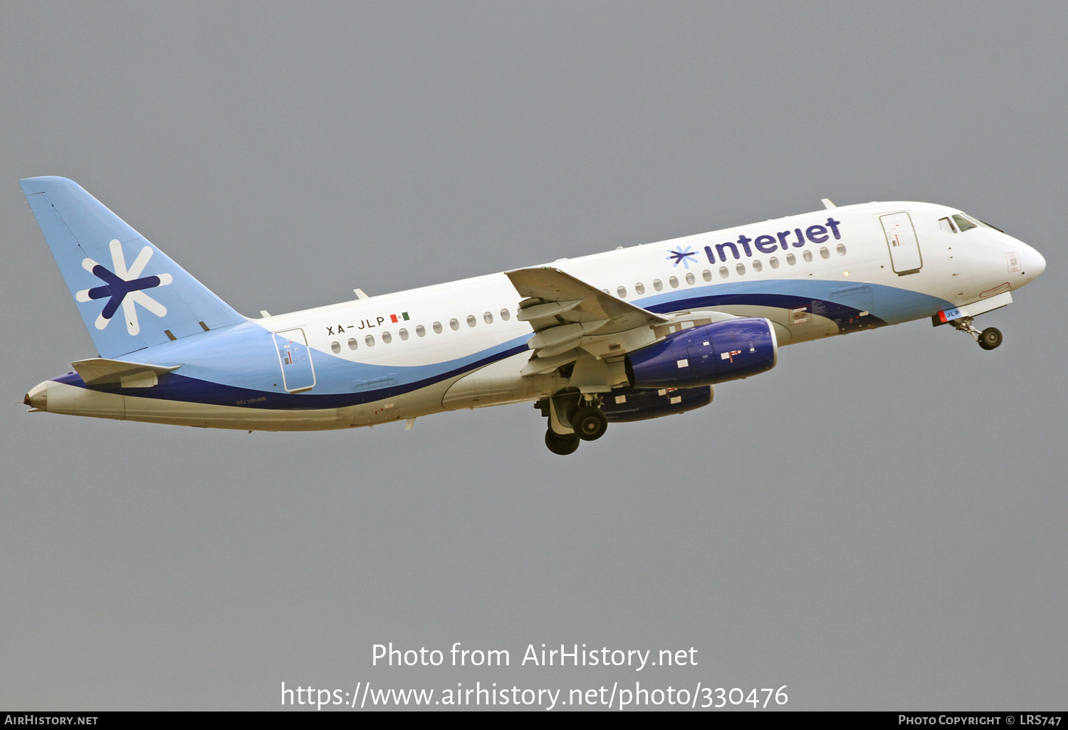 Aircraft Photo of XA-JLP | Sukhoi SSJ-100-95B Superjet 100 (RRJ-95B) | Interjet | AirHistory.net #330476