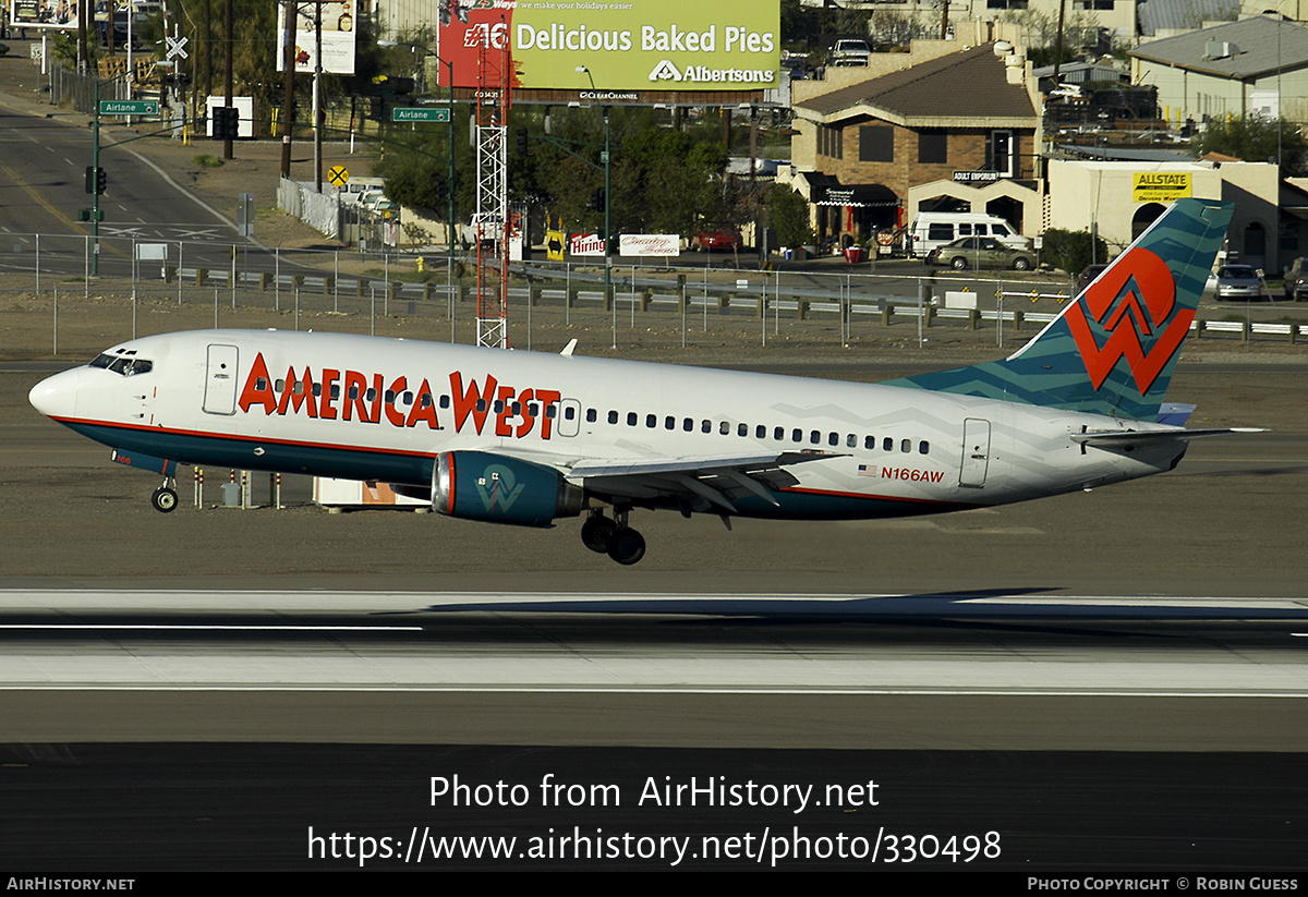 Aircraft Photo of N166AW | Boeing 737-33A | America West Airlines | AirHistory.net #330498