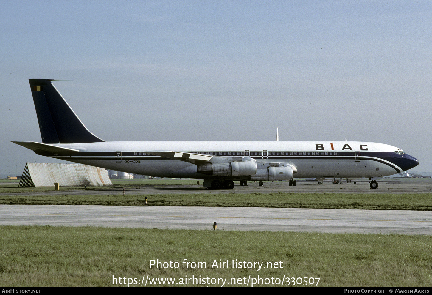 Aircraft Photo of OO-CDE | Boeing 707-365C | BIAC - Belgian International Air Carriers | AirHistory.net #330507