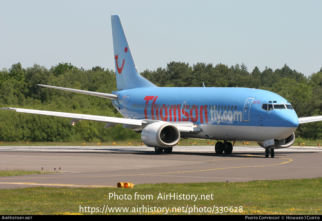 Aircraft Photo of G-THOK | Boeing 737-36Q | Thomsonfly | AirHistory.net #330628