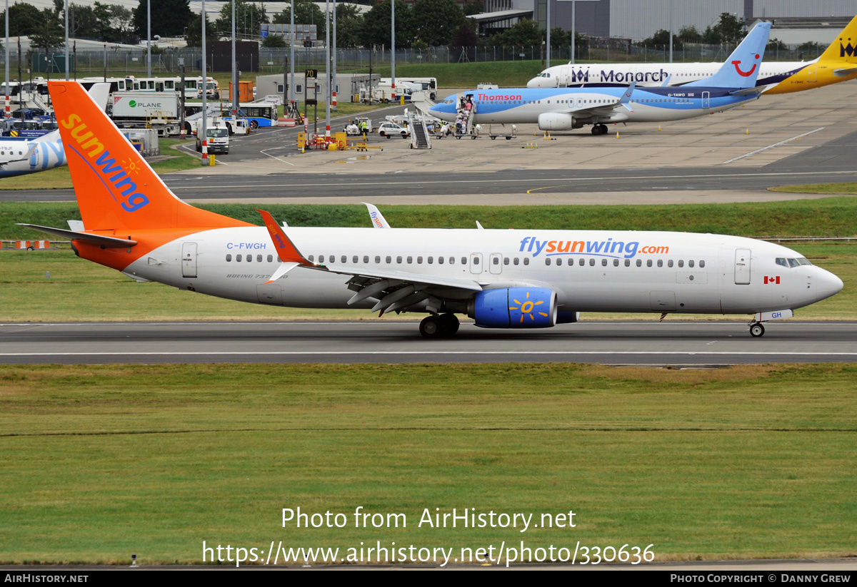 Aircraft Photo of C-FWGH | Boeing 737-86J | Sunwing Airlines | AirHistory.net #330636