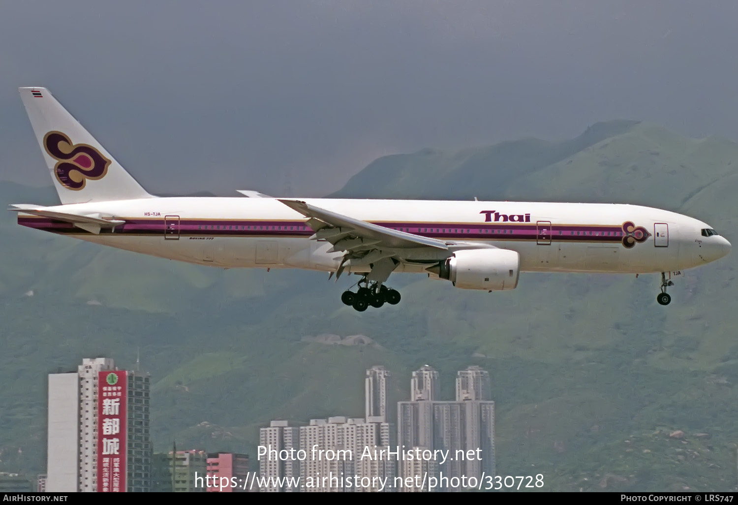 Aircraft Photo of HS-TJA | Boeing 777-2D7 | Thai Airways International | AirHistory.net #330728