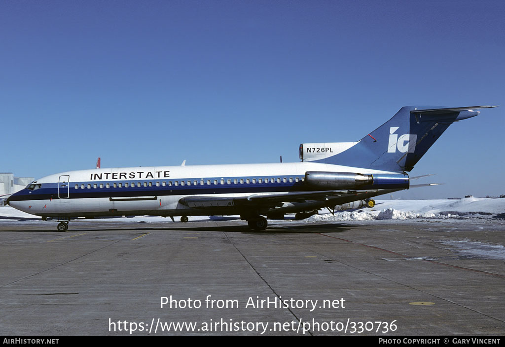 Aircraft Photo of N726PL | Boeing 727-22C | Interstate Airlines | AirHistory.net #330736