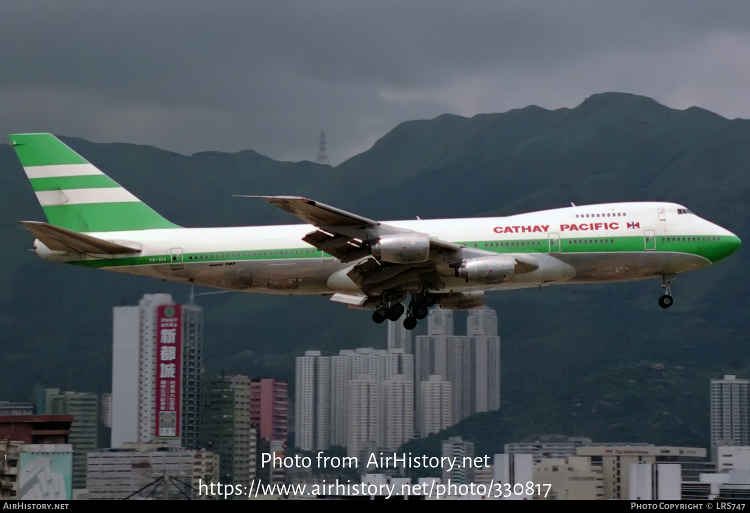 Aircraft Photo of VR-HIA | Boeing 747-267B | Cathay Pacific Airways | AirHistory.net #330817