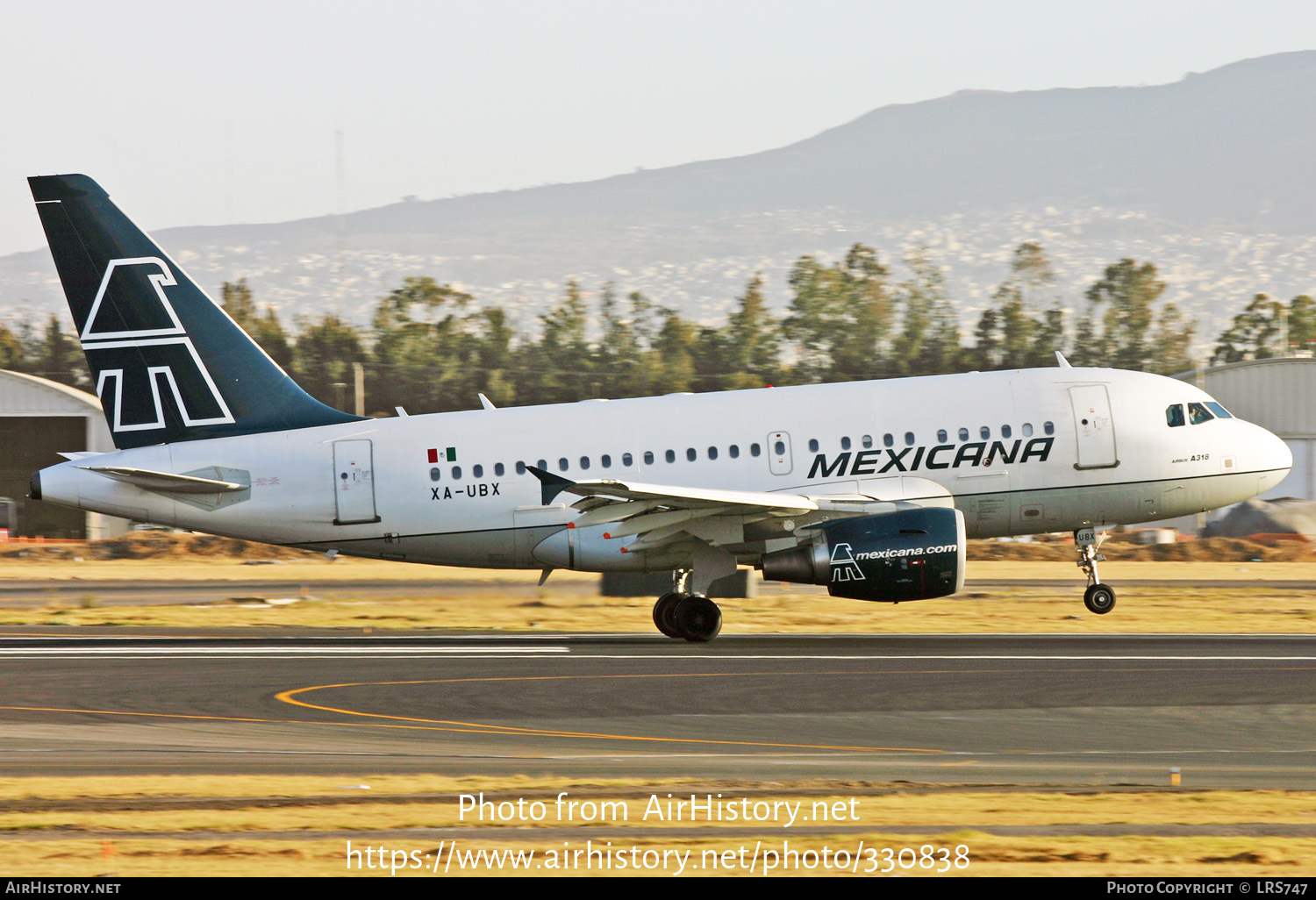 Aircraft Photo of XA-UBX | Airbus A318-111 | Mexicana | AirHistory.net #330838