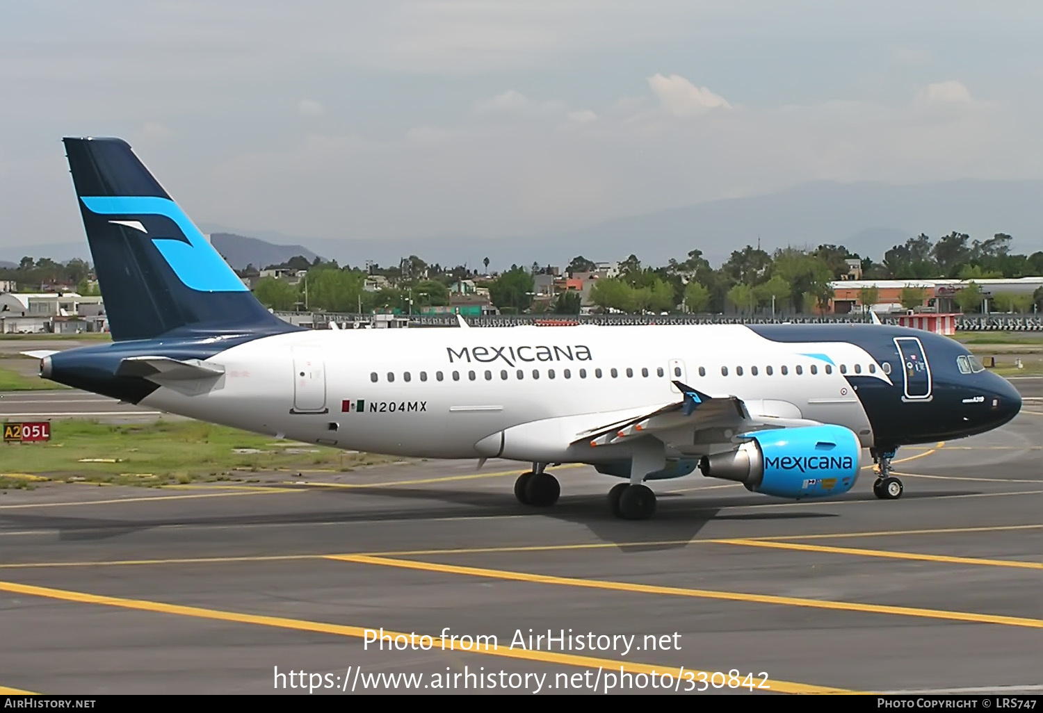 Aircraft Photo of N204MX | Airbus A319-112 | Mexicana | AirHistory.net #330842