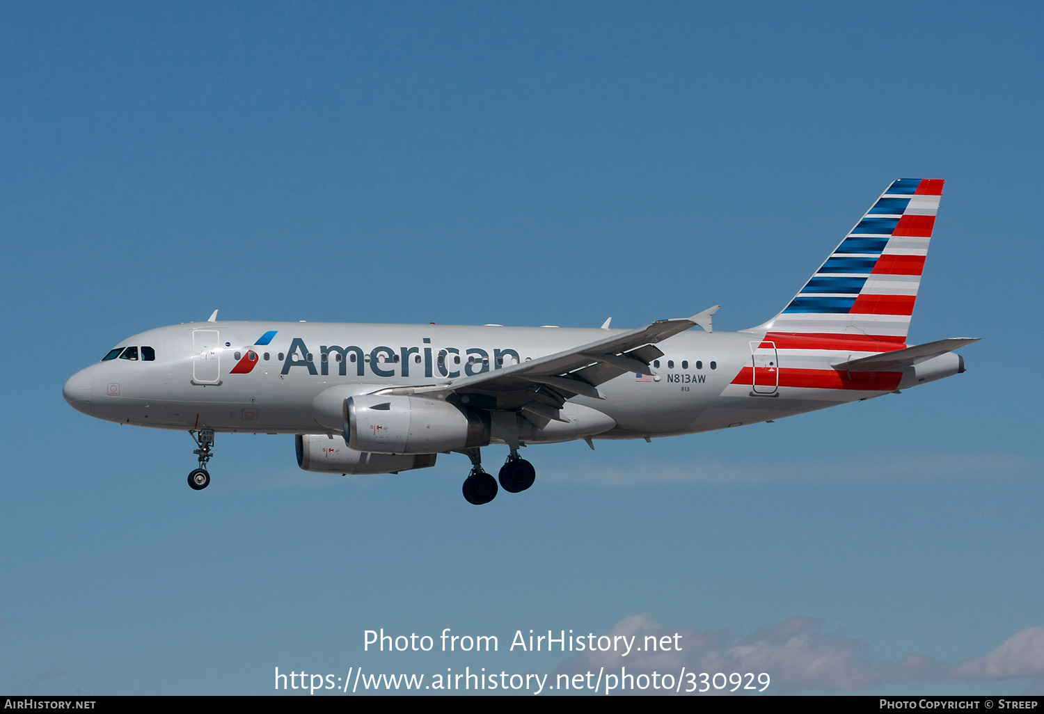 Aircraft Photo of N813AW | Airbus A319-132 | American Airlines | AirHistory.net #330929