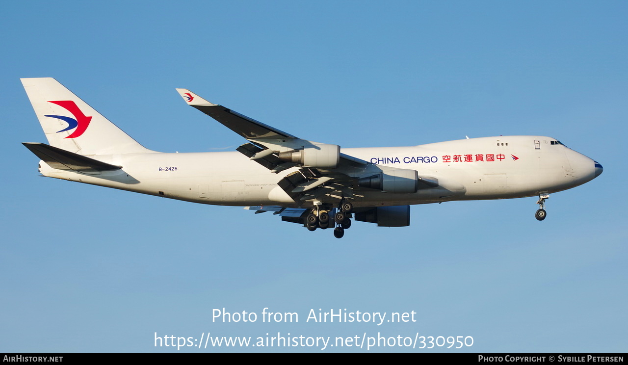 Aircraft Photo of B-2425 | Boeing 747-40BF/ER/SCD | China Cargo Airlines | AirHistory.net #330950