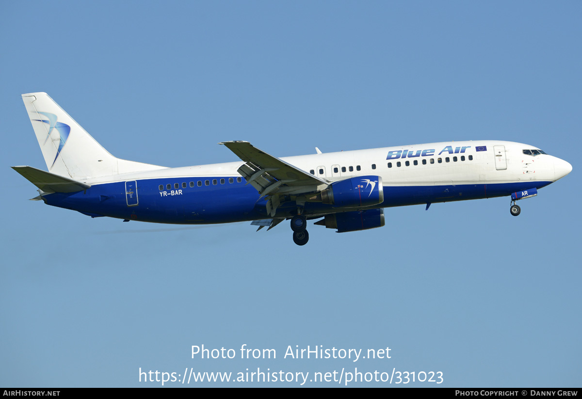 Aircraft Photo of YR-BAR | Boeing 737-4Q8 | Blue Air | AirHistory.net #331023