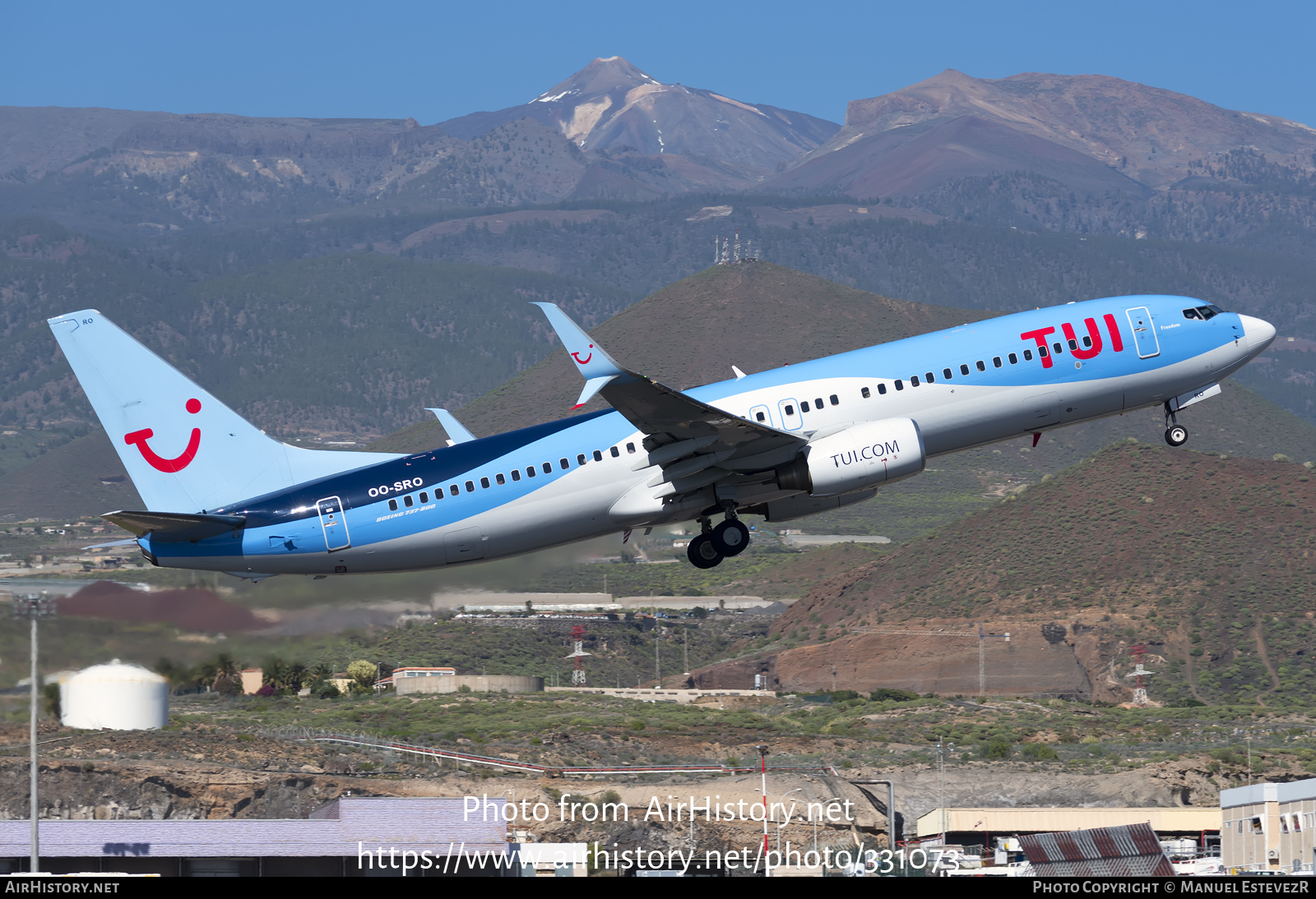 Aircraft Photo of OO-SRO | Boeing 737-86N | TUI | AirHistory.net #331073