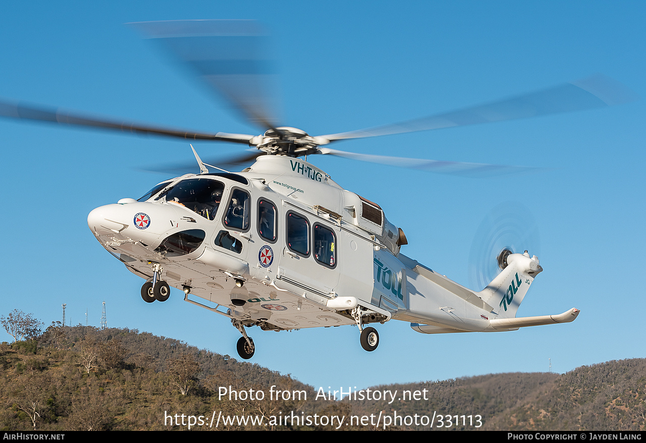 Aircraft Photo of VH-TJG | Leonardo AW-139 | Toll Helicopters | AirHistory.net #331113