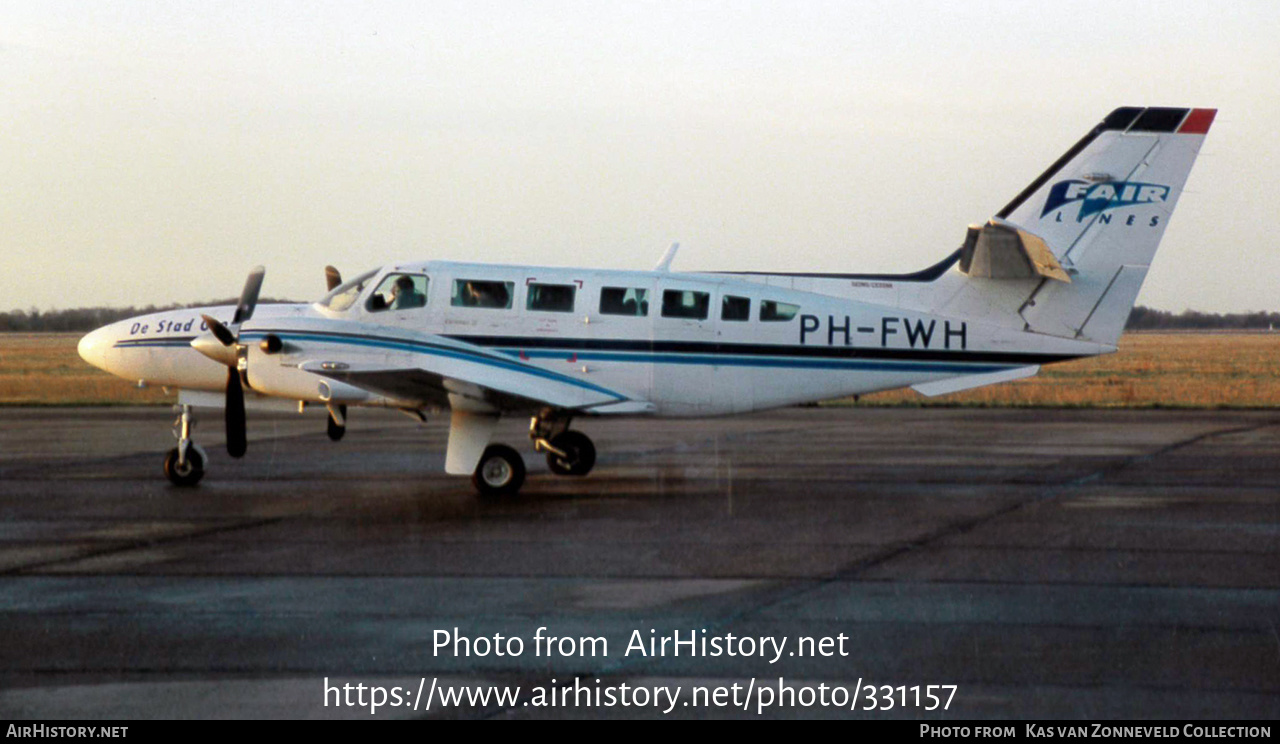 Aircraft Photo of PH-FWH | Reims F406 Caravan II | Fairlines | AirHistory.net #331157