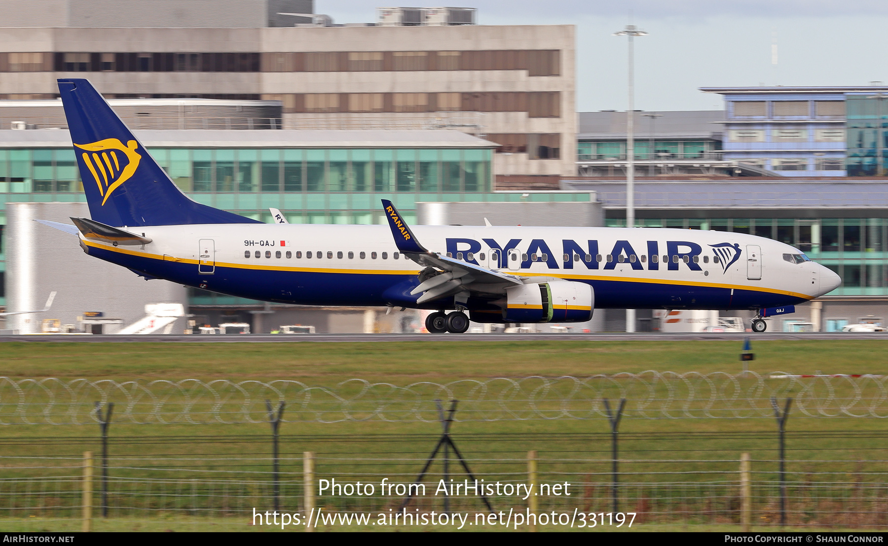 Aircraft Photo of 9H-QAJ | Boeing 737-800 | Ryanair | AirHistory.net #331197