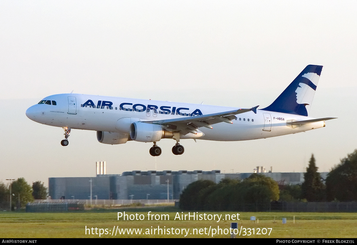 Aircraft Photo of F-HBSA | Airbus A320-216 | Air Corsica | AirHistory.net #331207