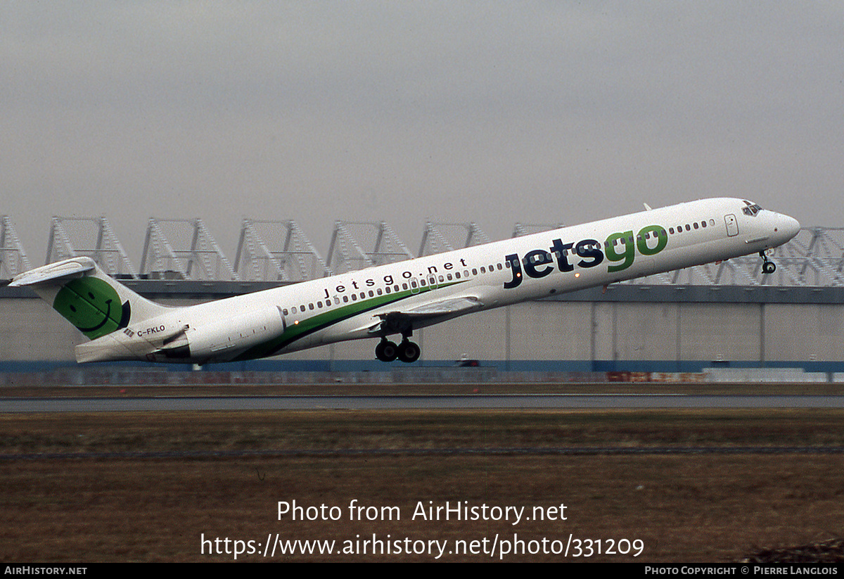 Aircraft Photo of C-FKLO | McDonnell Douglas MD-83 (DC-9-83) | Jetsgo | AirHistory.net #331209